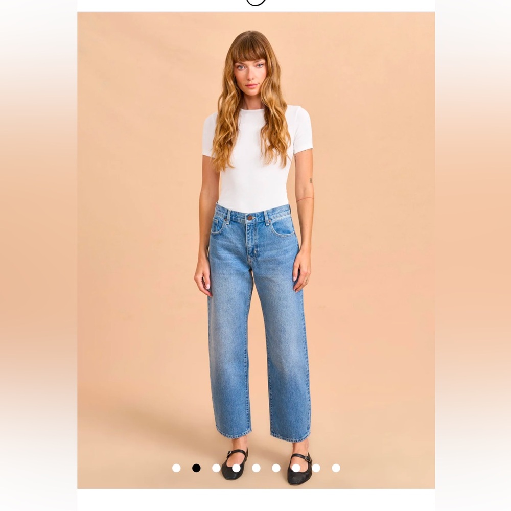 Marilyn mid-rise barrel jean in Walter